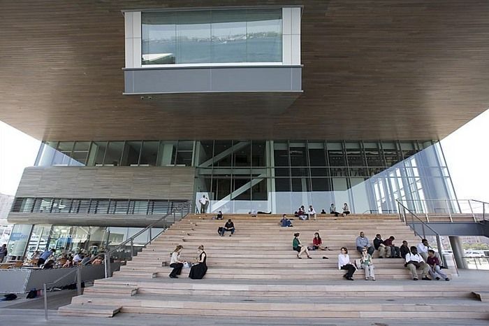 boston seaport ICA views outdoor seating