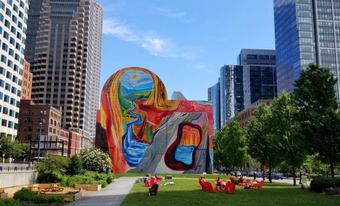 Dewey Square Mural Boston Greenway