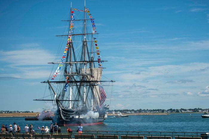 old ironsides underway 21-gun salute