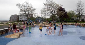 nelson park splash pad under construction photo