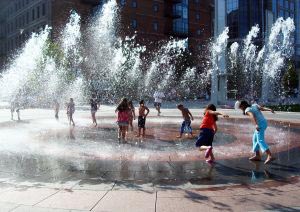 rings fountain on the greenway photo