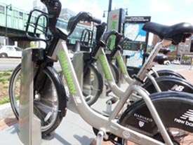 the hubway boston bike sharing photo