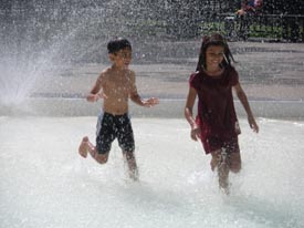 charles bank playground  spray deck photo