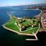 castle island  carson beach at fort independence small photo