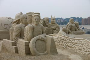 revere beach international sand castle festival photo