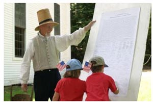 an 1830s independence day celebration photo