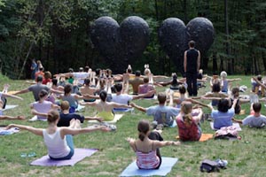 yoga in the park at decordova photo