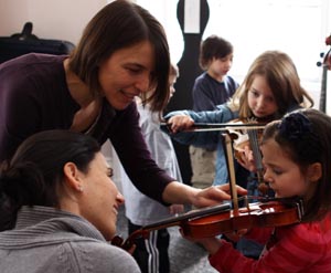 open house  instrument petting zoo at bms photo