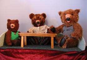 goldilocks and the three bears puppet show photo