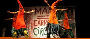 bread  puppet theater man  carrot circus photo