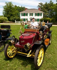 antique car rally at old sturbridge village photo