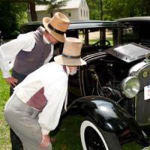 antique car rally photo