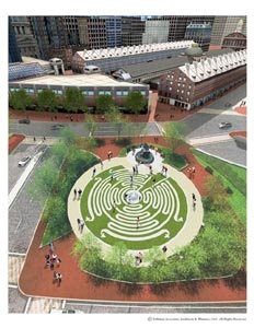 candlelit labyrinth peace walk at armenian heritage park on the greenway photo