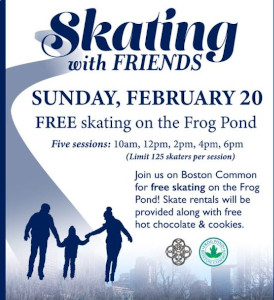 cancelled free skating with friends at boston common frog pond photo