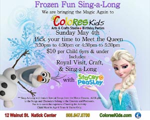 frozen fun sing-a-long photo