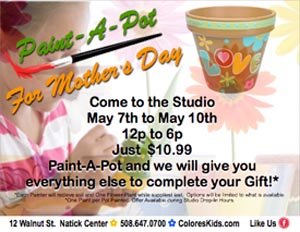 mother's day paint-a-pot gift photo