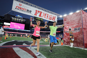 annual harvard pilgrim finish at the 50 kids dash  5k races photo