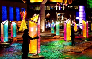 prismatica - bright lights for winter nights at the seaport photo