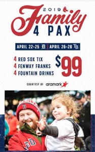 red sox family 4 pax at fenway photo