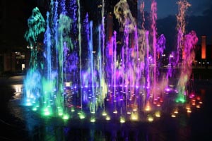 summer light shows at rings fountain photo