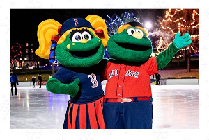 skate with wally  tessie at frog pond photo