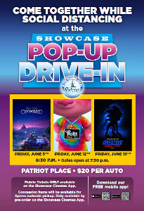 pop-up drive-in movie experience at patriot place photo