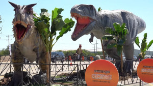 jurassic quest drive-thru event at gillette stadium photo