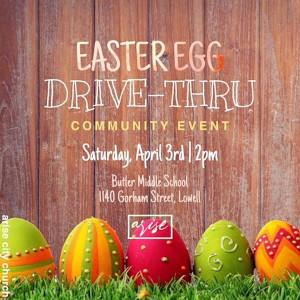 easter egg drive-thru event photo