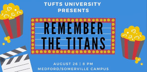 outdoor movie night at tufts university remember the titans photo