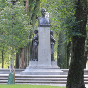 mayor patrick andrew collins statue lighting photo