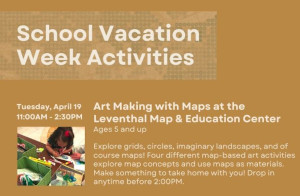 art making with maps at the leventhal map  education center photo