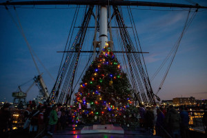 annual uss constitution tree lighting photo