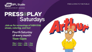 press play saturdays with 'arthur' at bpl  gbh studio photo