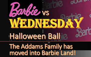 barbie vs wednesday halloween ball adults photo