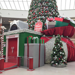 santa's elevator express at natick mall photo