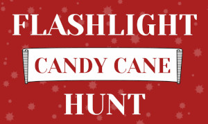 flashlight candy cane hunt photo