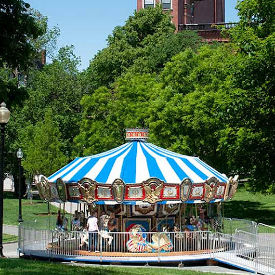 carousel rides on the boston common photo