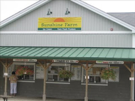 sunshine farm ice cream  strawberry picking photo